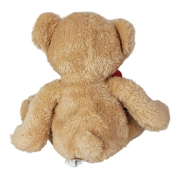 2/$15 Valentine's Day Hug Me Classic Bear Plush Brown 7" Embroider Heart Smiling - Picture 4 of 10